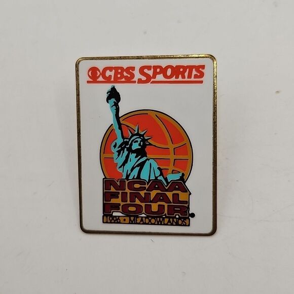 Vintage CBS Sports 1996 NCAA Final Four Button Pin Meadowlands Basketball - Picture 1 of 12